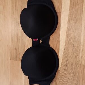 VS PINK Black Strapless Bra 34B